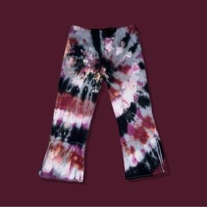 Tie dyed maternity pants